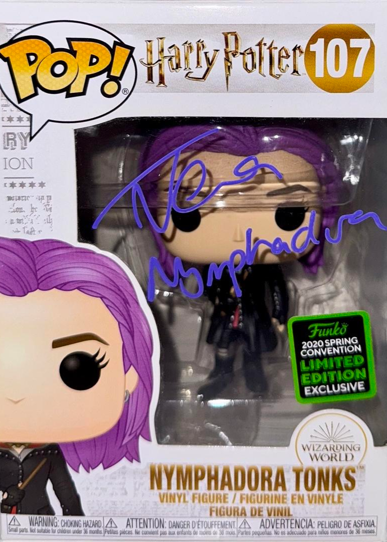 Natalia Tena Signed Funko Pop #107 "Nymphadora Tonks" (Harry Potter) - SWAU #02